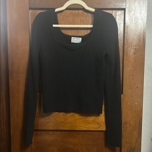 Old Navy Black Ribbed Women's Top